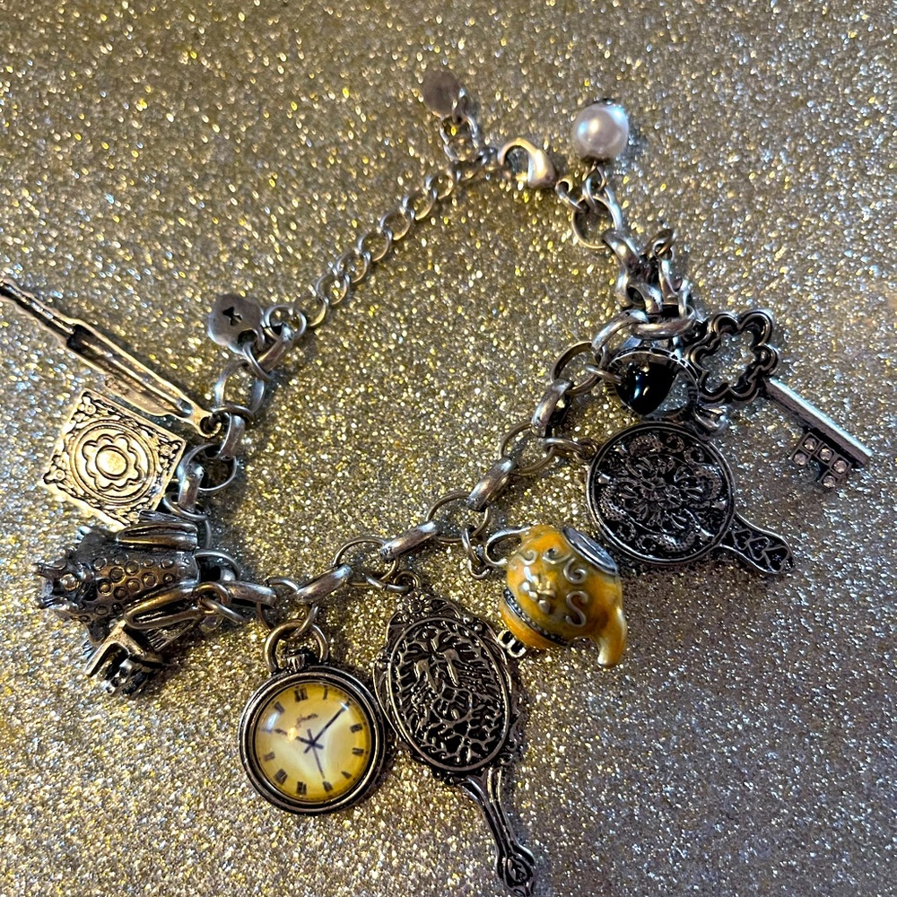 Brighton sterling silver charm bracelet in good condition